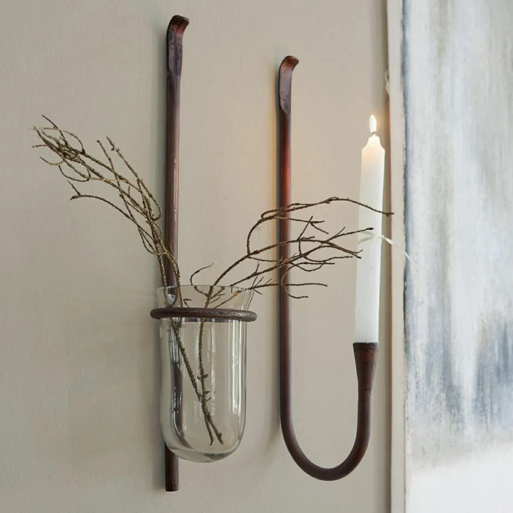 LOBERON Bougeoirs|Porte-Bougies*Lot de 2 décorations murales Valèrie
