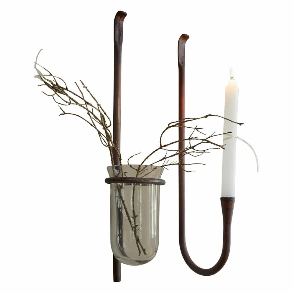 LOBERON Bougeoirs|Porte-Bougies*Lot de 2 décorations murales Valèrie