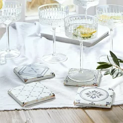 LOBERON Ustensiles De Cuisine|Accessoires De Table*Lot de 4 dessous de verres Emma