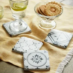 LOBERON Ustensiles De Cuisine|Accessoires De Table*Lot de 4 dessous de verres Emma