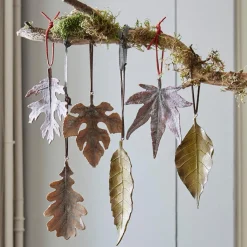 LOBERON Objets Décoratifs|Décoration*Lot de 6 feuilles décoratives Merel