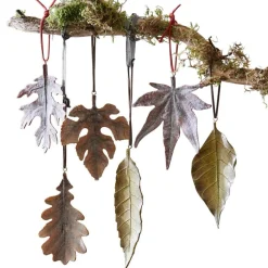 LOBERON Objets Décoratifs|Décoration*Lot de 6 feuilles décoratives Merel