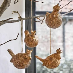 LOBERON Objets Décoratifs De Noël*Lot de 4 figurines à suspendre Dottica