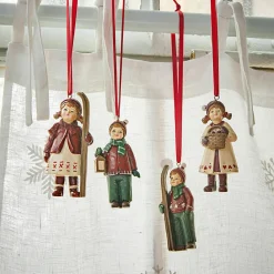 LOBERON Décorations Pour Le Sapin|Figurines De Noël*Lot de 4 figurines à suspendre Helgelund