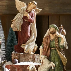 LOBERON Crèches De Noël|Figurines De Noël*Lot de 11 figurines de crèche Christi