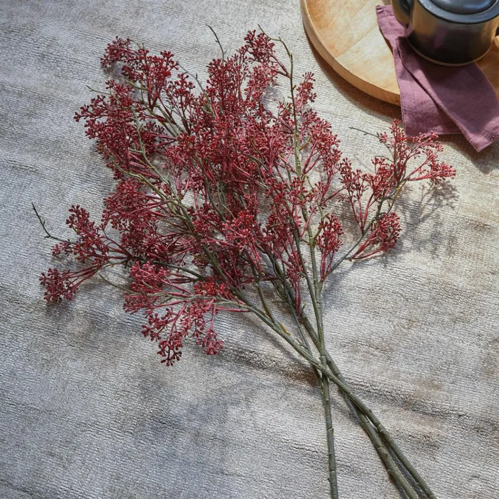 LOBERON Fleurs Séchées Et Artificielles|Décoration*Lot de 3 fleurs décoratives Lac Serein