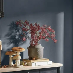 LOBERON Fleurs Séchées Et Artificielles|Décoration*Lot de 3 fleurs décoratives Lac Serein