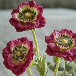 LOBERON Fleurs Séchées Et Artificielles|Décoration*Lot de 3 fleurs décoratives Inara