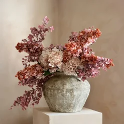 LOBERON Fleurs Séchées Et Artificielles|Décoration*Lot de 3 fleurs décoratives Amarente