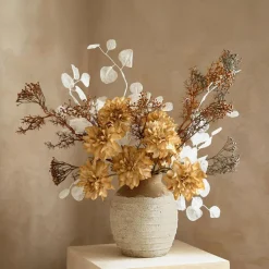 LOBERON Fleurs Séchées Et Artificielles|Décoration*Lot de 3 fleurs décoratives Tilly