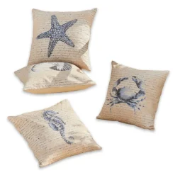 LOBERON Coussins Et Housses*Lot de 4 housses de coussins Sealand