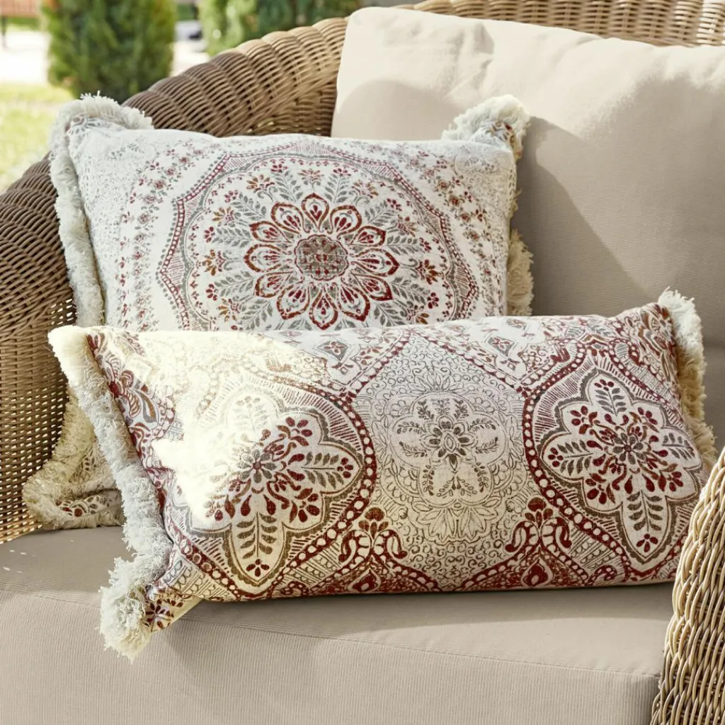 LOBERON Textiles D’Extérieur*Lot de 2 housses de coussins Margret