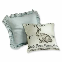 LOBERON Housses*Lot de 2 housses de coussins Dangila