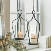 LOBERON Lanternes*Lot de 2 lanternes à suspendre Mikella