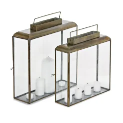 LOBERON Lanternes|Porte-Bougies*Lot de 2 lanternes Estrelle