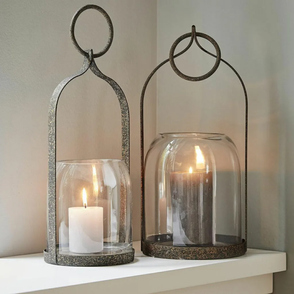 LOBERON Lanternes|Porte-Bougies*Lot de 2 lanternes Farazad