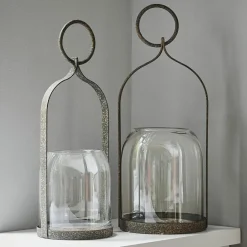 LOBERON Lanternes|Porte-Bougies*Lot de 2 lanternes Farazad