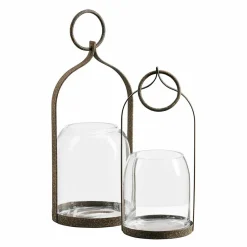 LOBERON Lanternes|Porte-Bougies*Lot de 2 lanternes Farazad