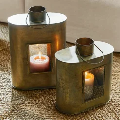 LOBERON Lanternes|Porte-Bougies*Lot de 2 lanternes Gemaingoutte
