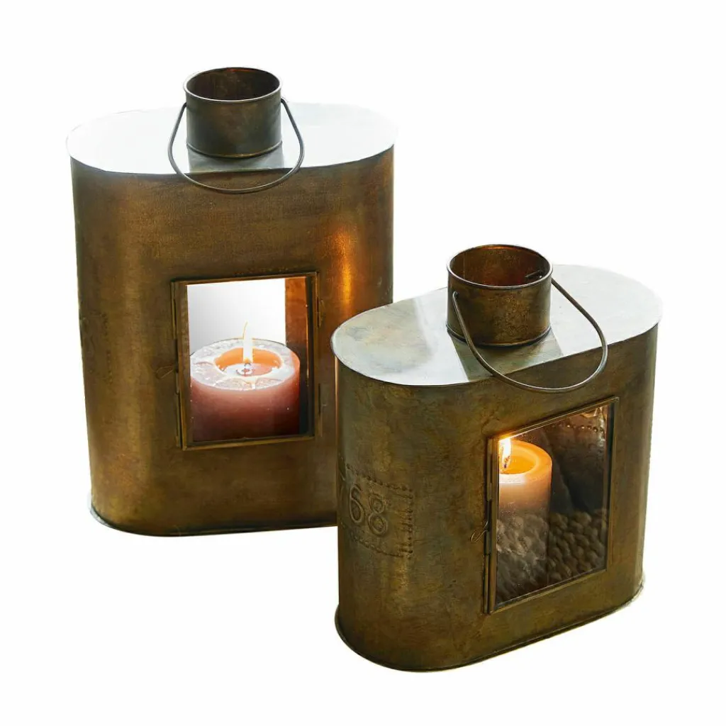 LOBERON Lanternes|Porte-Bougies*Lot de 2 lanternes Gemaingoutte