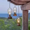 LOBERON Lanternes Led|Lanternes À Led*Lot de 3 lanternes LED à suspendre Chambéry