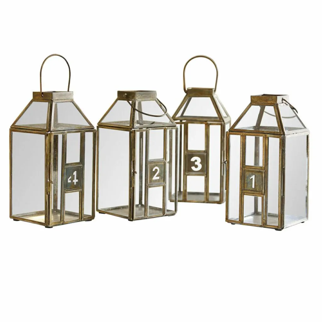 LOBERON Lanternes|Porte-Bougies*Lot de 4 lanternes Lythoria