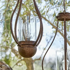 LOBERON Lanternes Led|Lampes Solaires*Lot de 2 lanternes solaires à suspendre Marsa