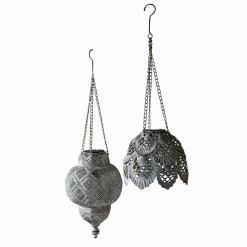LOBERON Lanternes Led|Lampes Solaires*Lot de 2 lanternes solaires à suspendre Paale