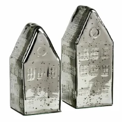LOBERON Objets Décoratifs|Décoration*Lot de 2 maisons décoratives Langridge
