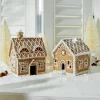 LOBERON Objets Décoratifs De Noël*Lot de 2 maisons décoratives Tarreau