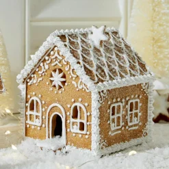 LOBERON Objets Décoratifs De Noël*Lot de 2 maisons décoratives Tarreau