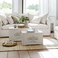 LOBERON Coffres|Coffres*Lot de 2 malles Château