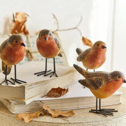 LOBERON Personnages|Décoration*Lot de 4 oiseaux Siblings