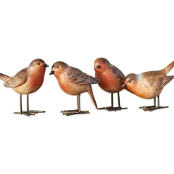 LOBERON Personnages|Décoration*Lot de 4 oiseaux Siblings
