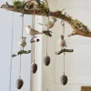 LOBERON Objets Décoratifs|Décoration*Lot de 4 oiseaux Vianne