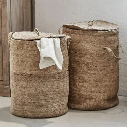 LOBERON Caisses Et Paniers|Rangements*Lot de 2 paniers à linge Kory