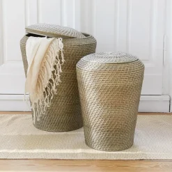 LOBERON Caisses Et Paniers|Rangements*Lot de 2 paniers à linge Nora