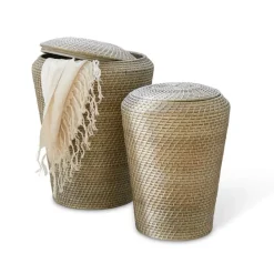 LOBERON Caisses Et Paniers|Rangements*Lot de 2 paniers à linge Nora