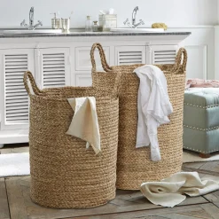 LOBERON Caisses Et Paniers|Rangements*Lot de 2 paniers à linge Oakdale