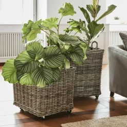 LOBERON Cache-Pots Et Amphores*Lot de 2 paniers à plantes Gialousa