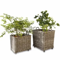 LOBERON Cache-Pots Et Amphores*Lot de 2 paniers à plantes Gialousa
