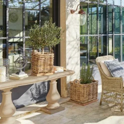 LOBERON Outils De Jardin*Lot de 3 paniers Chalet