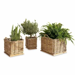 LOBERON Outils De Jardin*Lot de 3 paniers Chalet