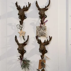 LOBERON Patères Et Étagères Murales|Patères Et Étagères Murales*Lot de 4 patères Deer