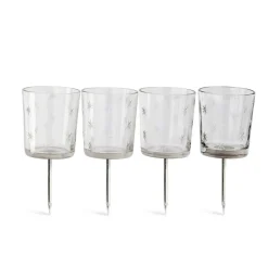 LOBERON Couronnes De L'Avent*Lot de 4 photophores à planter Fenella