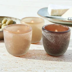 LOBERON Photophores|Porte-Bougies*Lot de 3 photophores Eclairice