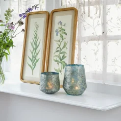 LOBERON Photophores|Porte-Bougies*Lot de 2 photophores Gare