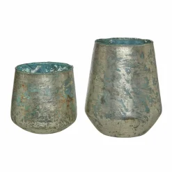 LOBERON Photophores|Porte-Bougies*Lot de 2 photophores Gare