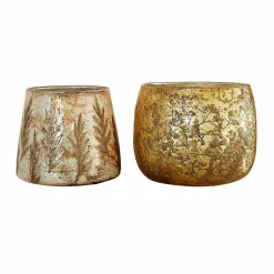 LOBERON Photophores|Porte-Bougies*Lot de 2 photophores Hivalen
