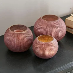 LOBERON Photophores|Porte-Bougies*Lot de 3 photophores Jalimeen